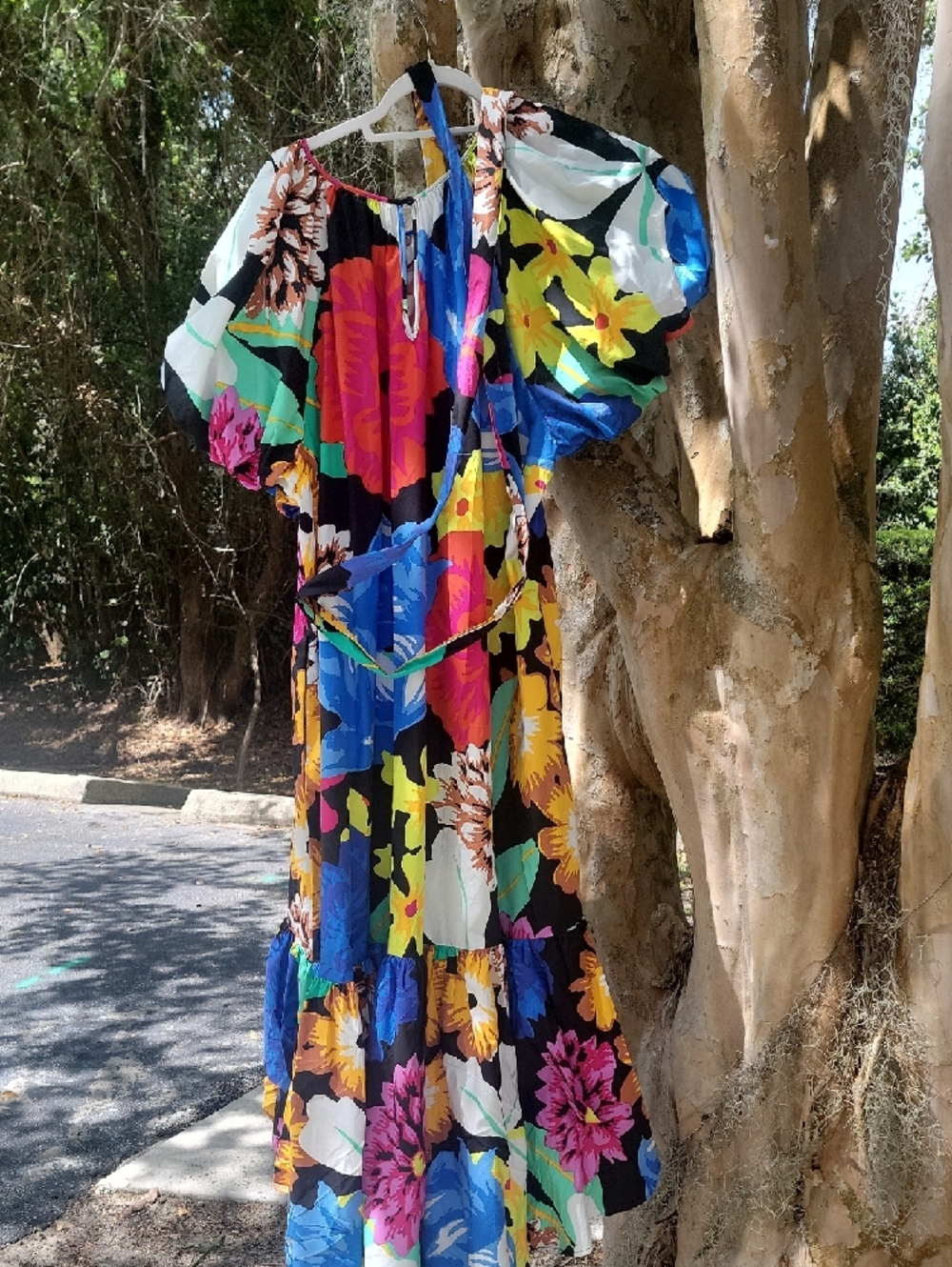 Christopher John Rogers Bright Multi-Color Floral Dress - Picture 4 of 11